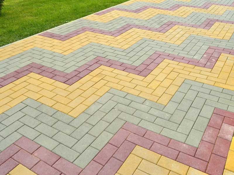outdoor paving Three in Color Composition